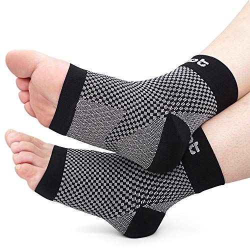 Dr. Foot's Compression Arch Support Sleeves Socks with Comfort Gel Pads for Men