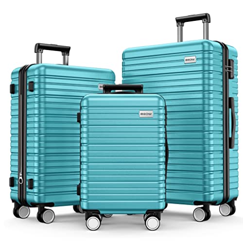 BEOW Luggage Sets 3 Piece Hardside Expandable Luggage Set