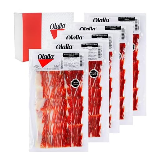 Estuche Jamon Iberico de Bellota 100% Iberico Reserva Pata Negra - 5 Sobres Loncheados de 100 gr de Jamon Iberico Cortado a mano y Envasados al Vacio - Regalos Ibericos - 0.5 kg