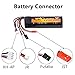 Cecicebb Transmitter LiPo Battery 11.1V 2200mAh 8C for Walkera DEVO 7 WFLY9 RadioLink AT9 Radiolink T8FB Transmitter Remote Controllor 1 Pack with USB Charger Cable