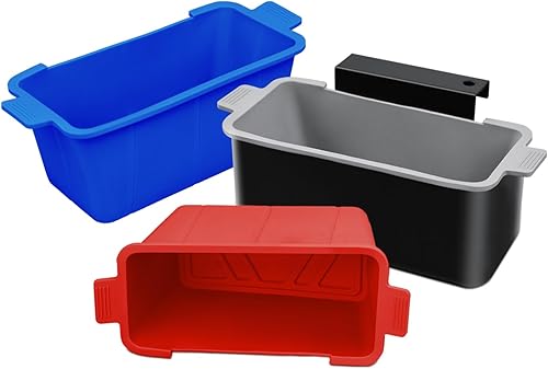 TOHONFOO 2 forros de taza de grasa para parrilla Blackstone de 17, 22, 28, 36 pulgadas, con taza de grasa trasera, forros de silicona reutilizables,