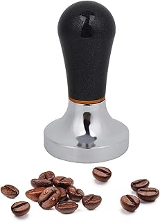 Jeffergarden Martello per schiacciare Il caffè Tamper 57mm Pratico pressino in Alluminio per caffè con Manico Portatile per Macchina da caffè Accessori per tè e caffè Casa e Cucina (Nero)