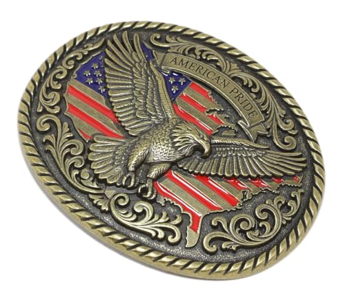 Image of Moranse Cross Cowboy Kneeling Prayer Horse Zinc Alloy Belt Buckles
