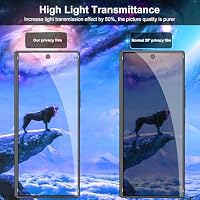 Lutree für Panzerglas für Samsung Galaxy Z Fold 6 5G Sichtschutz Schutzfolie, 2+1 Stück Anti-Spähen Schutzglas + Kameraschutz Folie, 9H Härte HD Anti- Kratzer Privacy Anti-Spy Displayschutz – Ansicht 6
