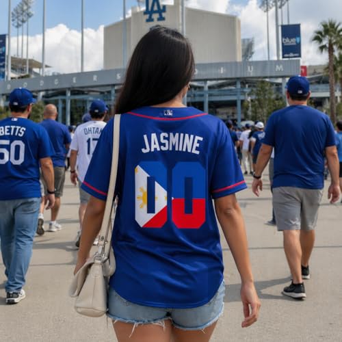 Custom Phillippines Baseball Jersey - Camiseta deportiva personalizada con nombre y número para fanáticos, hombres y mujeres miniatura 4