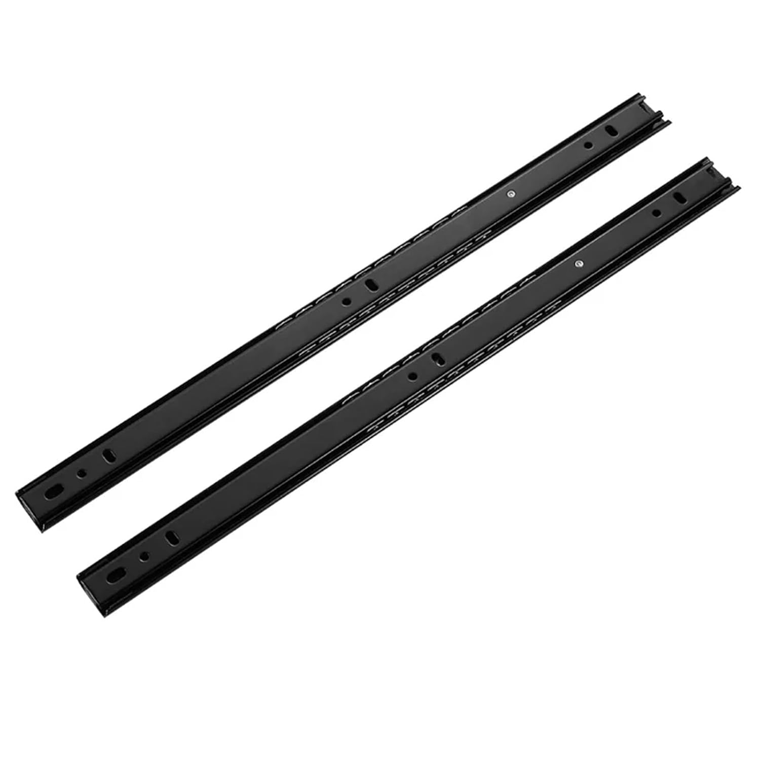 Drawer Rail 8~20Inch Cold Rolled Steel Drawer Slides Close Drawer Sliding Track Two-Section Cabinet Slides Furniture Hardware(DG205 20 Inch)