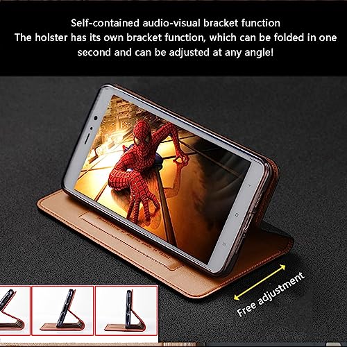 LXURY Capa de couro genuíno para Samsung Galaxy S23 Ultra/S23 Plus/S23, capa carteira magnética à pr