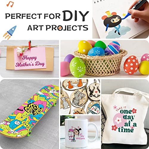 30 Colors Acrylic Paint Pens, Dual Tip Acrylic Paint Markers With Brush Tip And Fine Tip, Acrylic Markers For Rock Painting Wood Canvas Stone Glass Ceramic Diy Crafts Making Art Supplies Kids Adults #TOP5