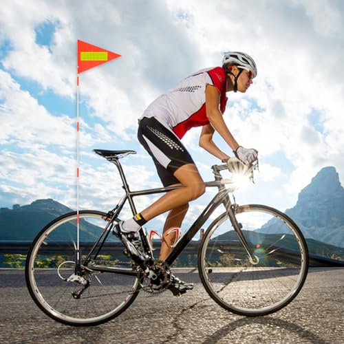 Reflektierende Fahrradsicherheitsflagge für Kinder und Erwachsene - 1 Stück Fahrradfahne