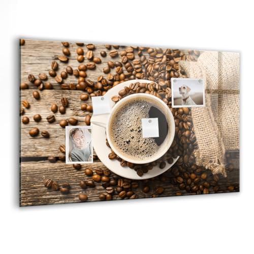 Whiteboard magnétique en verre 90x60cm idéal pour décoration intérieure de cuisine