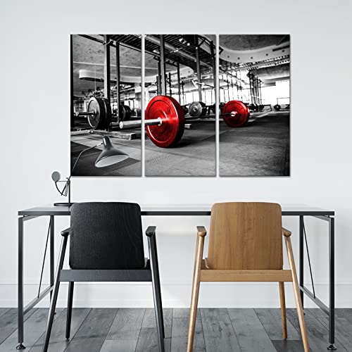 Saypeacher-Weightlifting-Canvas-Wall-Art-Dumbbells-Painting-Pictures-Gym-Training-Poster-Fitness-Artwork-Prints