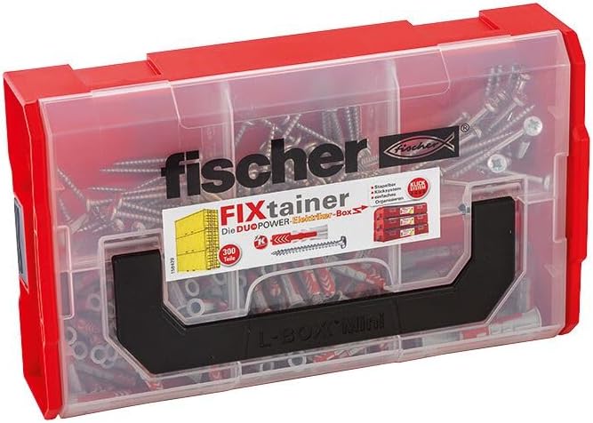 fischer FixTainer - DuoPower electrician + 80 Screws
