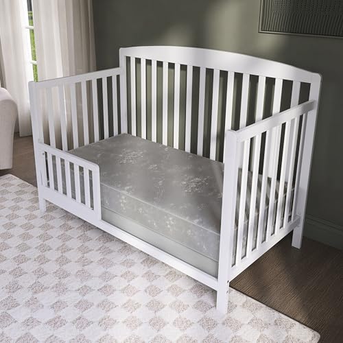 Image of Dream On Me Nap Nest Baby Crib Mattress, GREENGUARD Gold, Made in USA | Waterproof Cover, 88 Coil Spring Support, BSA Verified, ASTM & CPSC Tested, Fits Full Size Crib and Toddler Bed 52 inchx28 inchx5 inch