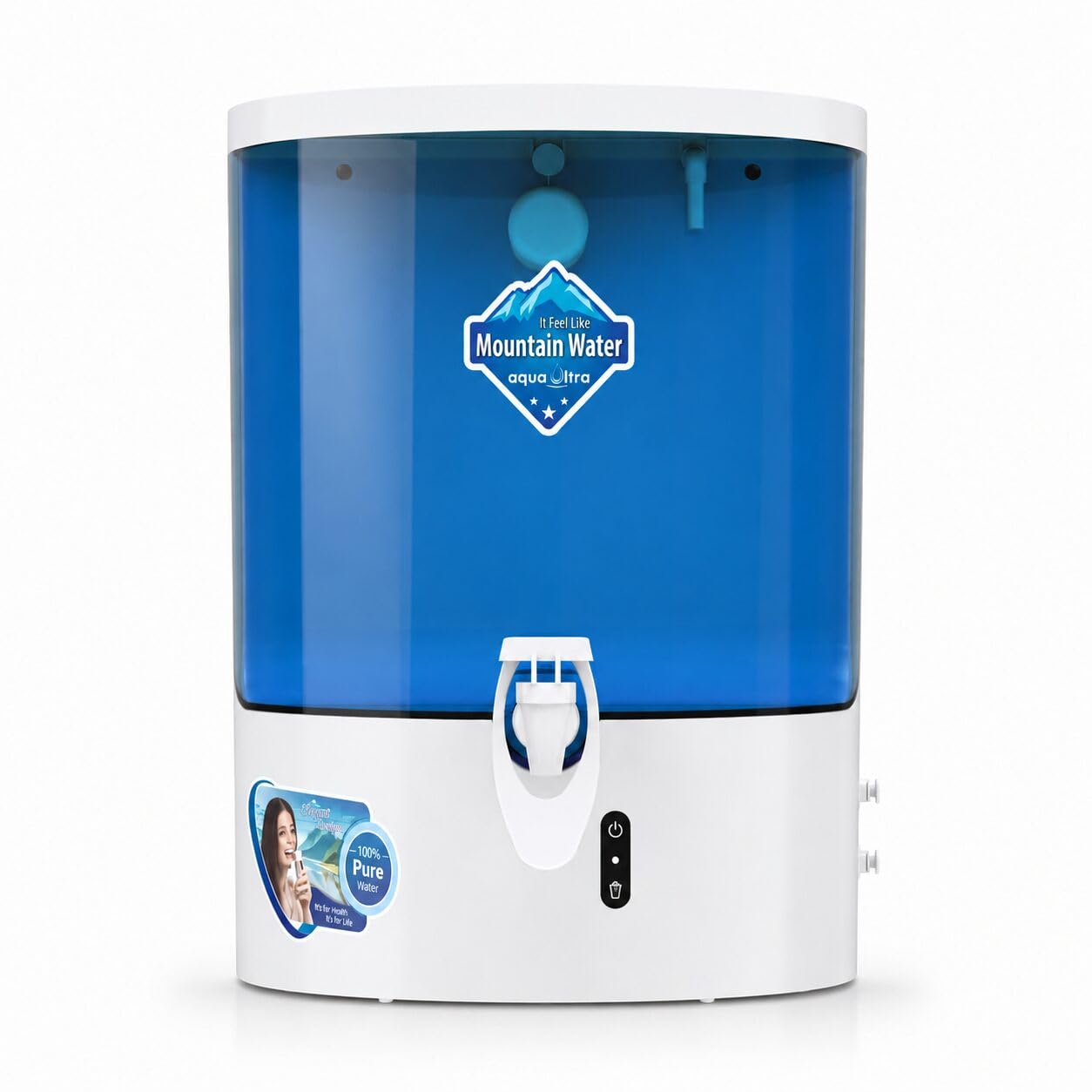Dolphin 5 Stage Purification 9 Liter Ro + Active Copper + B12 Alkaline Water Purifier Filter For Home Office White And Blue-image-39