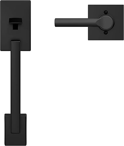 Miniatura 6 de Manija de entrada frontal Century y palanca interior Latitude con vestiduras Century Negro Mate FE285CEN 622LAT CEN