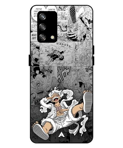 Image of Premium Anime 2 Case for Oppo A93 (Glossy Finish) Soft-Touch Metal TPU Back Cover, Shockproof, Designer, Aesthetic Mobile Phone Case