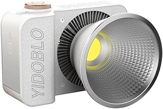 Yidoblo ZC-100BI 100W COB Video Light with Bowens Mount,10000Lux/m 2700K-7500K Bi-Color Camera Light with 10 Scenario Simulations Control Continuous Lighting for Photography (ZC-100bi White)