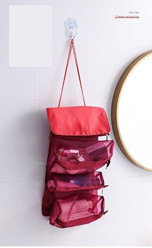 Miniatura 3 de Bolsa de cosméticos linda bolsa de maquillaje para mujer, bolsa de maquillaje de viaje, bolsa organizadora de maquillaje, bolsa colgante de aseo