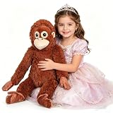 Monkey Plush, Gorilla Stuffed Animal, Gifts for Kids Birthday Christmas