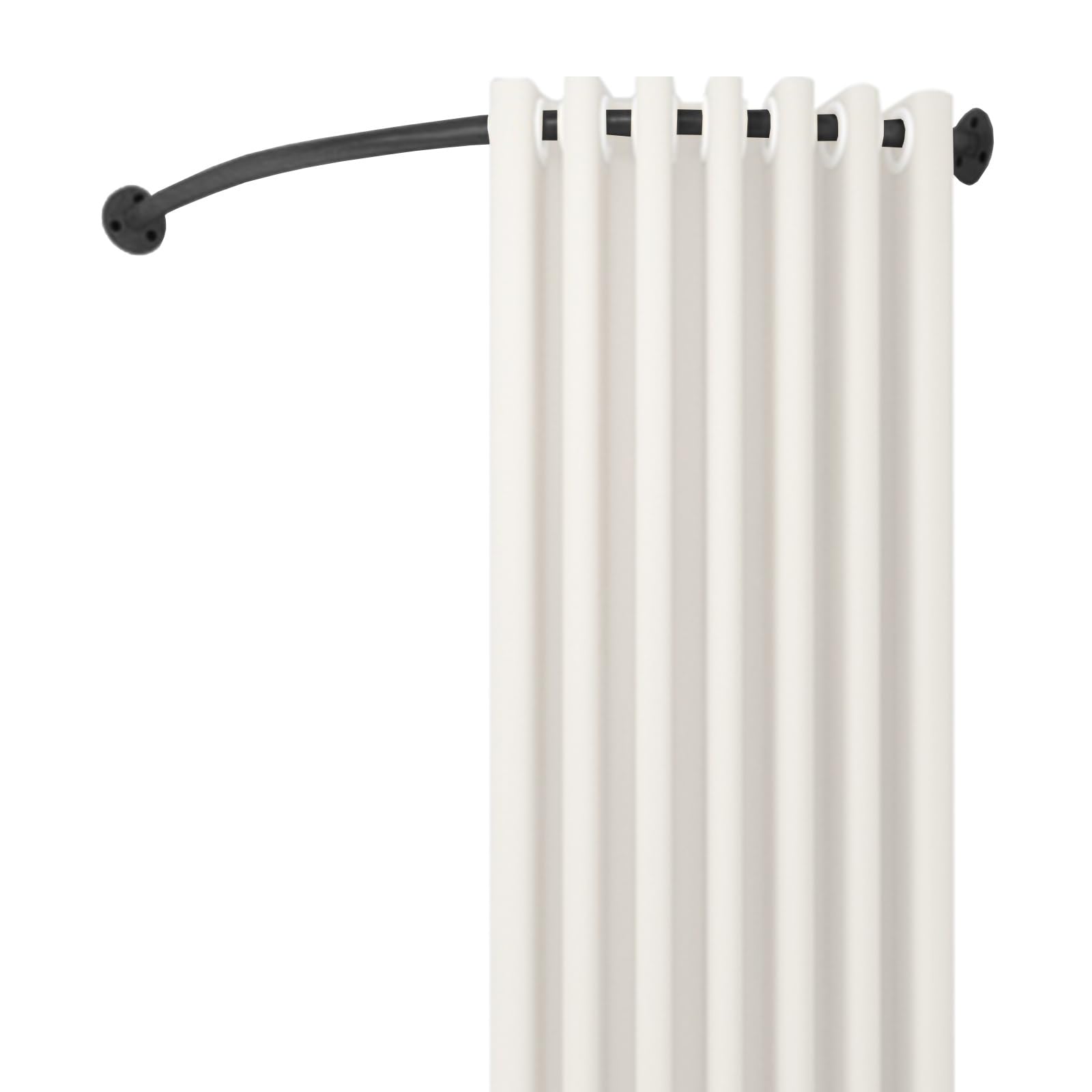 Tringle de séparation de pièce en métal de 99 cm pour vestiaire et cabine de dressing