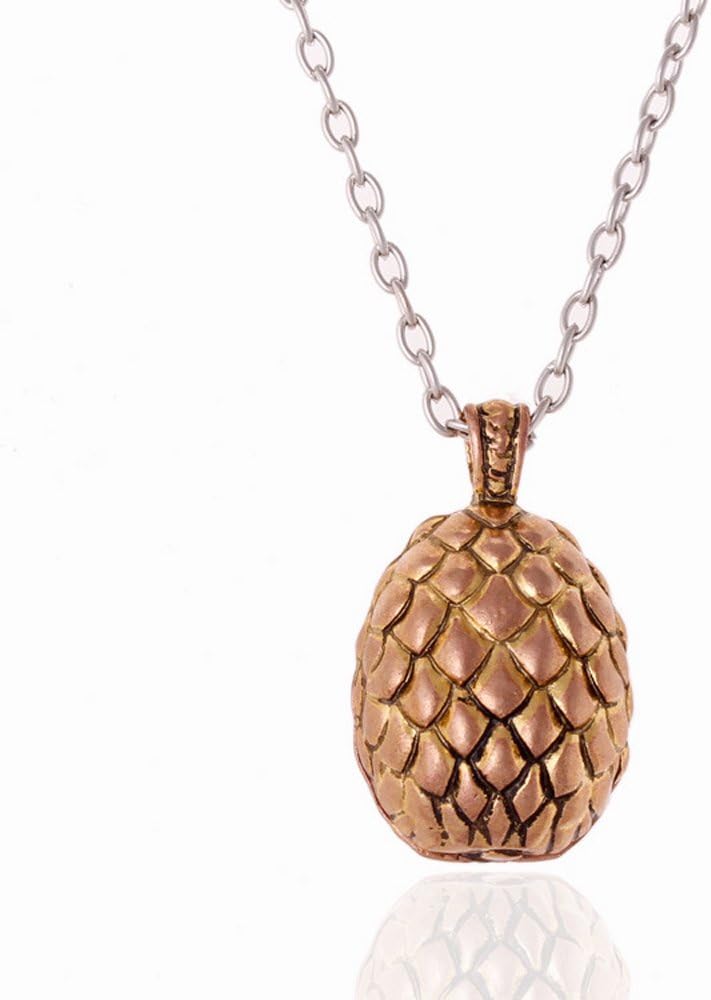 Khaleesi Necklace Game of Thrones Dragon Egg Necklace Golden Egg Necklace