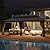 GAZEBEST 12' X 22' Hardtop Gazebo, Outdoor Galvanized Steel Double Roof Permanent Aluminum Frame Pavilion Pergola Canopy with Privacy Curtains for Garden, Patio, Backyard, Deck and Lawns