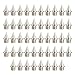 Steel Needle Spikes for Athletic Shoes – 48-Pack 6.4mm Track & Field Running Spikes, Cross Country Spike Replacements, Lightweight Short-Tip Steel Spikes(Silver)