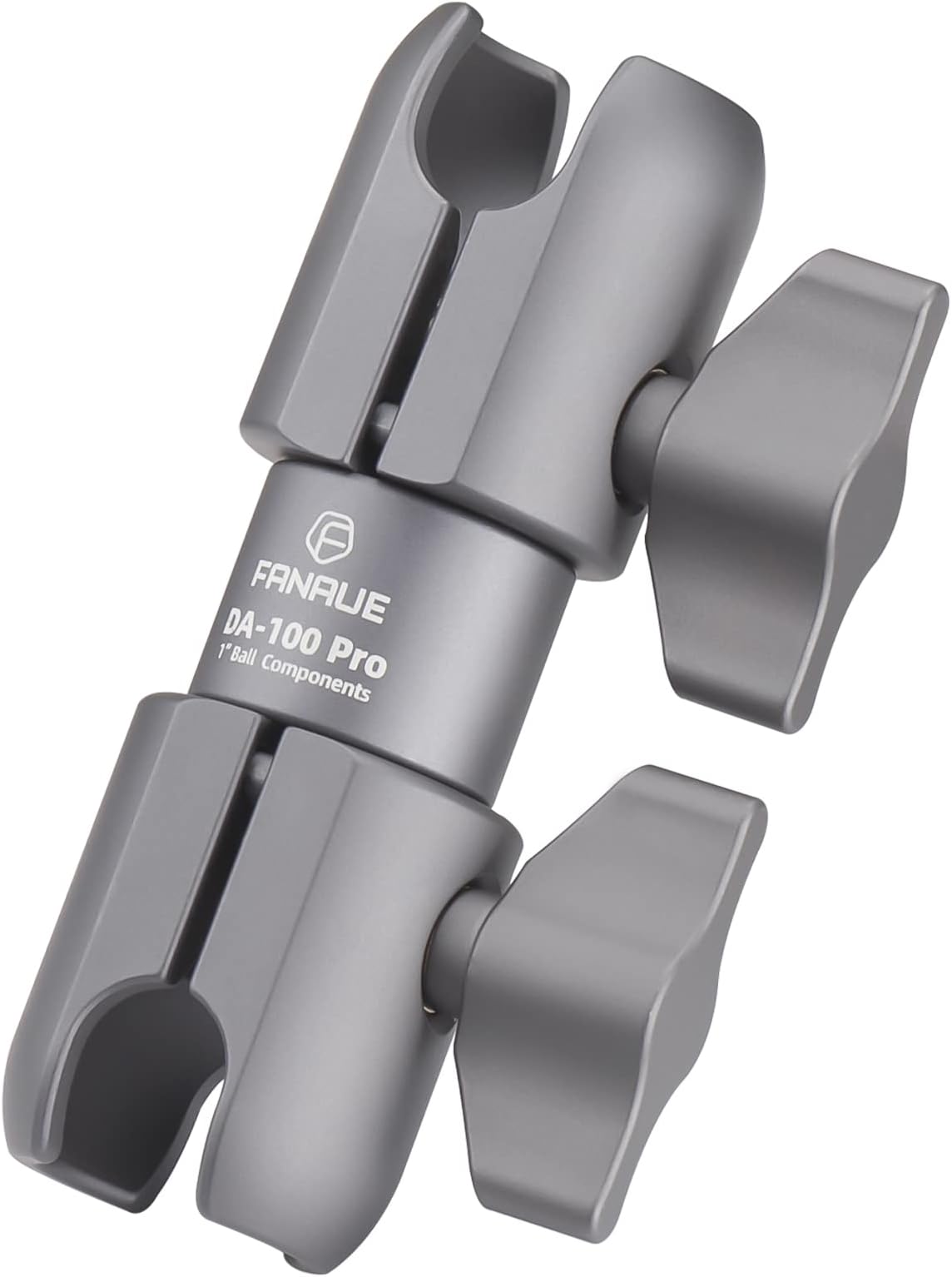 FANAUE DA-100PRO Composite Double Socket Swivel Arm - 3.7" Length, Aluminum Construction, Compatible with RAM Mounts B Size 1" Ball Components