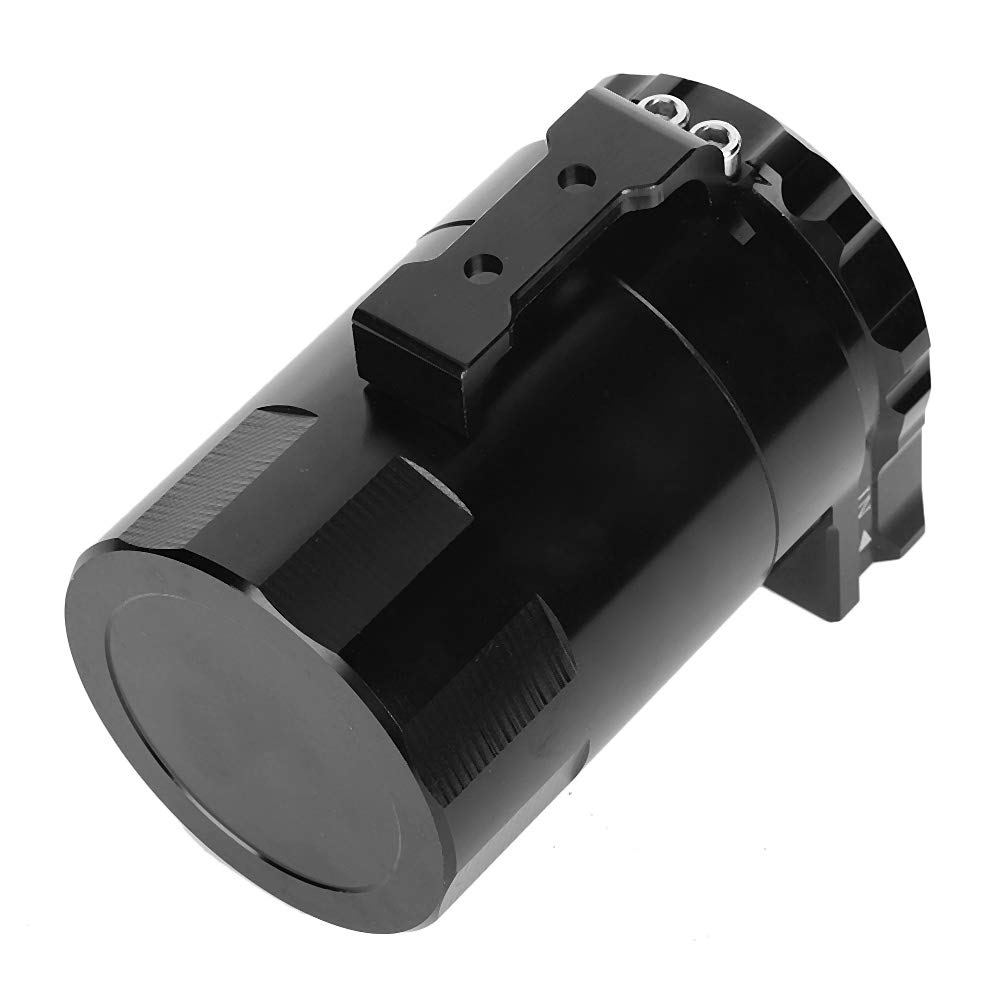 Oil Catch Can Kit 300ML Öltankbehälter Tankmotor Black Polish Baffled Aluminium Alloy Universal