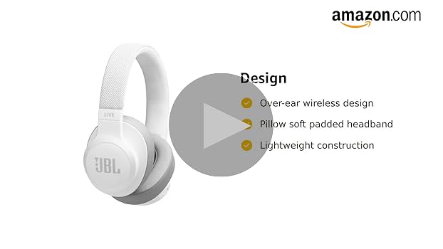Amazon.com: JBL LIVE 500BT - Around-Ear Wireless Headphone - White