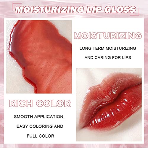 4PCS Lip Gloss Set,Lipgloss Set,Lip Stain Long Lasting,Liquid Lipstick,Tinted Lip Balm,Lip Oil,Lip Tint,Lip Plumper Gloss,Liquid Blush,Plumping Lip Gloss,Nude Lip Gloss,Lip Oil Tinted(#B) - Image 3