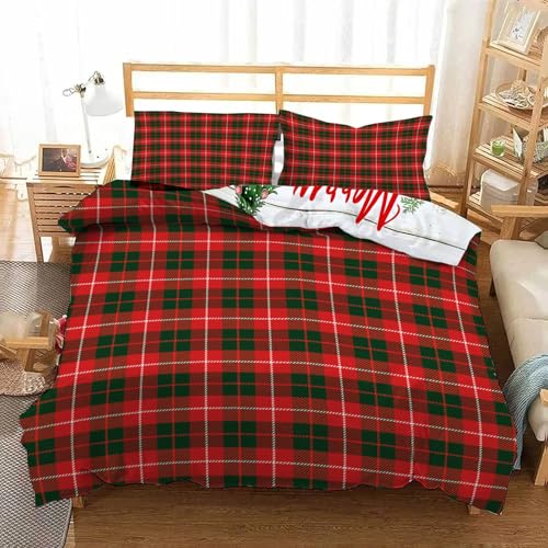Funda nórdica navideña de coche reversible y juego de cama suave de invierno 5