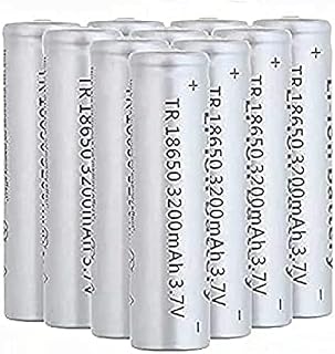 Geable Battery 3.7 Ion Battery 3200mah Large Capacity Battery Button Top Batteries For LED Flashlight Torch, Head Lamp,Doorbells,10 Pack