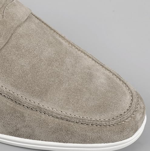 Santimon Men's Leather Dress Loafers - Business & Wedding Shoes | Genuine Leather Derby Moccasins for Suits & Tuxedos | Modern & Comfortable Formal Wear2