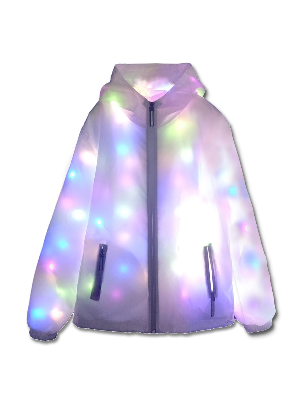 O-MAYEVER LED Light up Jacket For Women and Men Unisex Novelty Costume For Burning Man Party Carnivals Halloween Xmas Raves