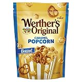 Werther's Original Caramel Popcorn Brezel – 1 x 140g – Popcorn und Laugengebäck mit Sahne-Karamell-Meersalz-Überzug , 140g (1er Pack)