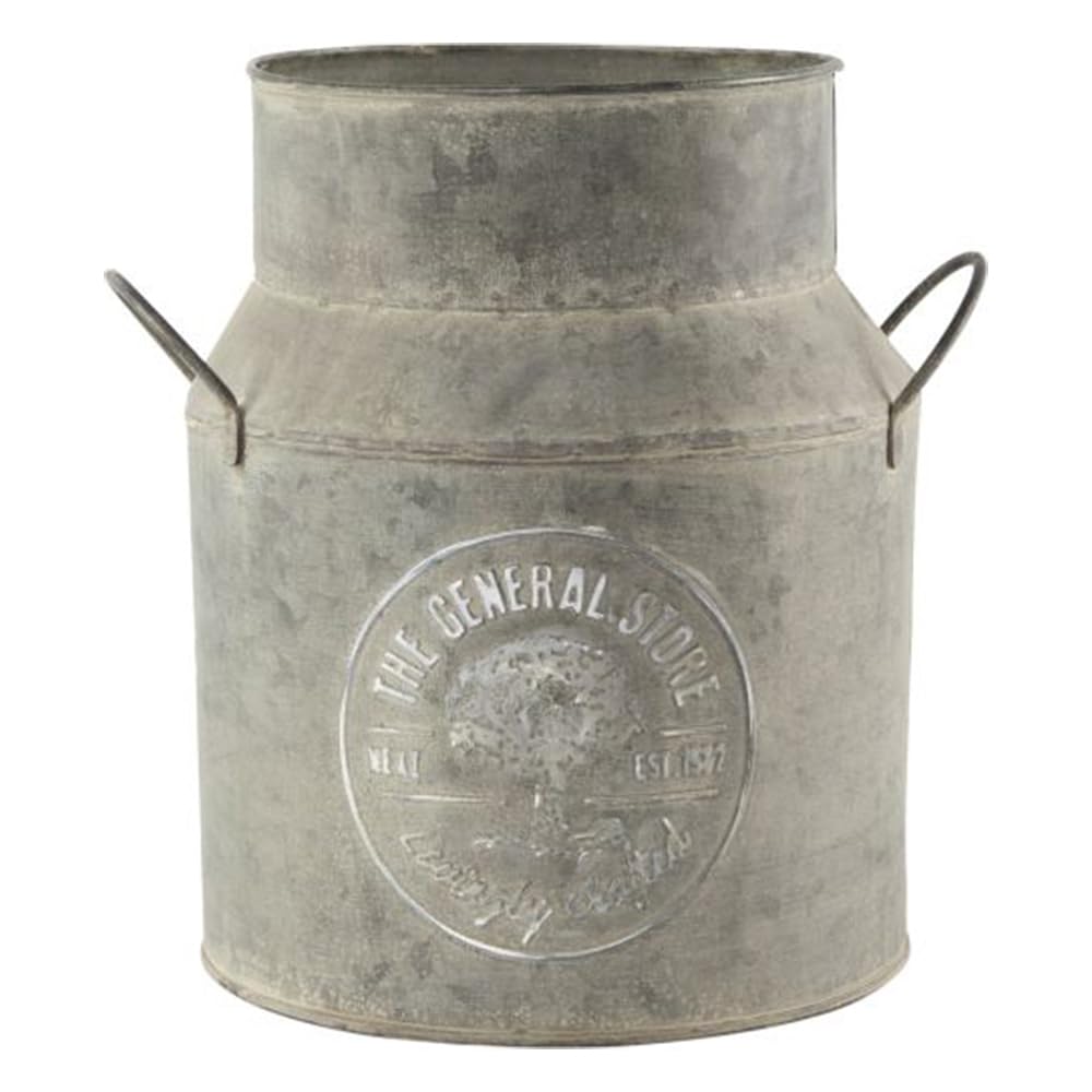 YouGarden Pair of Tin Planters Milk Churn 15cm Planter for Flowers