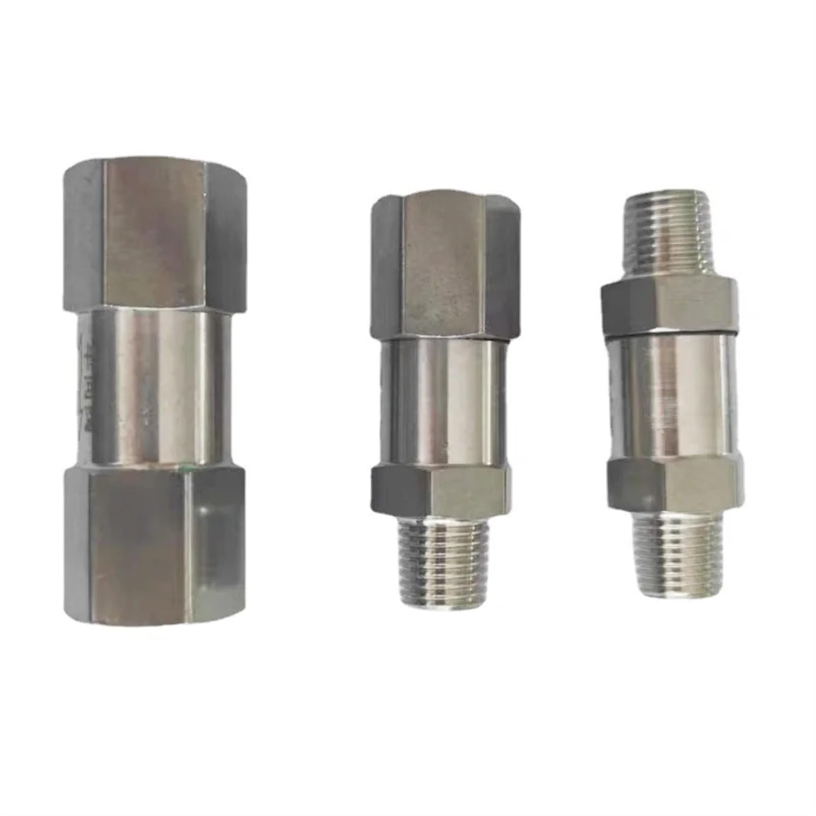 1/8" 1/4" 3/8" 1/2" 3/4" 1" BSP NPT Female Male One Way Check Valve Non-Return Inline 304 Stainless Steel Water Gas Steam Oil Valves(Male NPT,0.25 Inch)