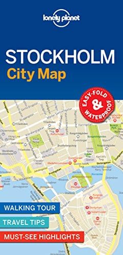 Stockholm City Map - 1ed - Anglais: Walking Tour, Travel Tips, Must-see Highlights