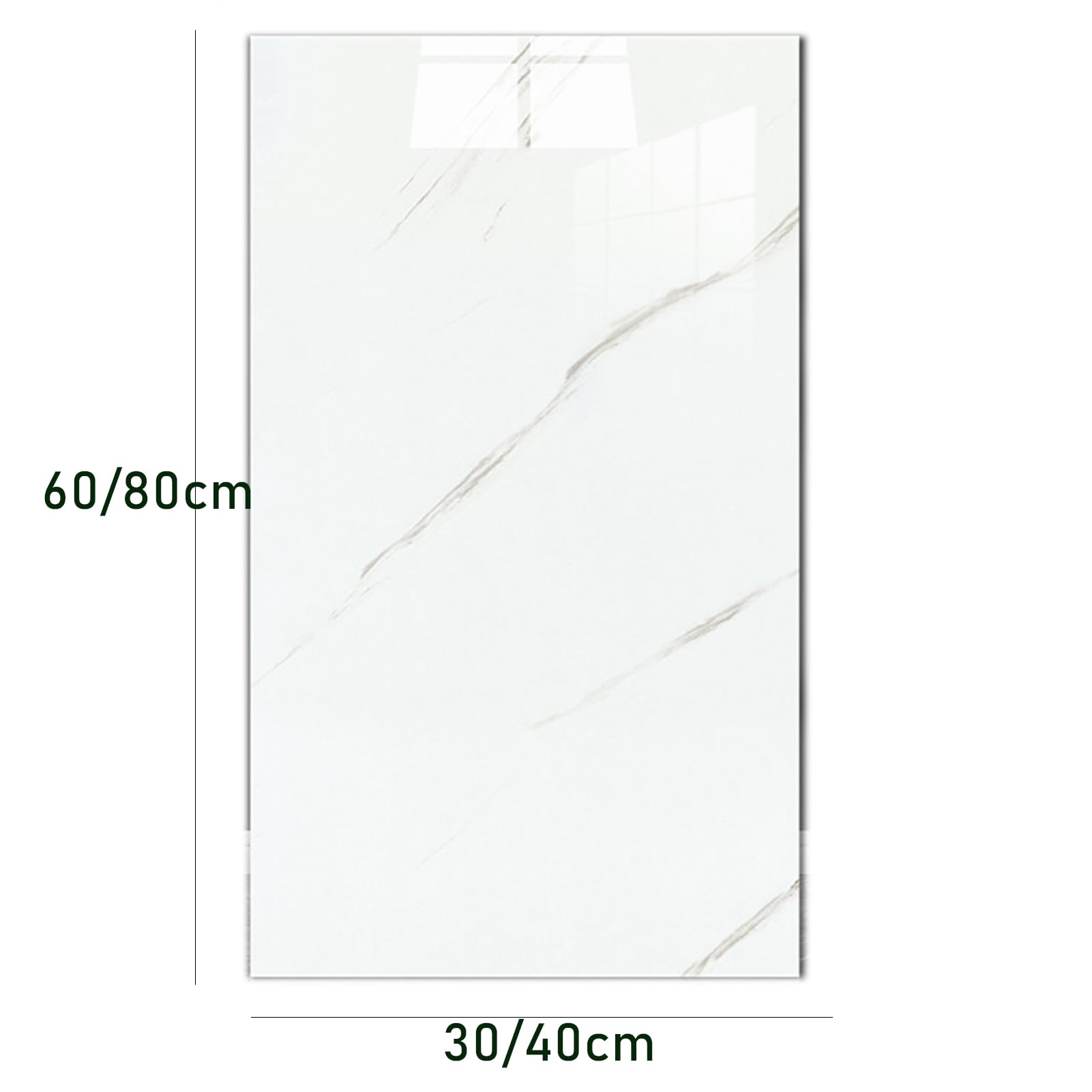Pannelli Decorativi per Pareti, Piastrelle Adesive Cucina | 10 Pezzi, Pannelli Decorativi Effetto,G,40x80CM | Marmo in Pvc Impermeabile Per Pareti, Bagno, Cucina, Doccia e Soggiorno