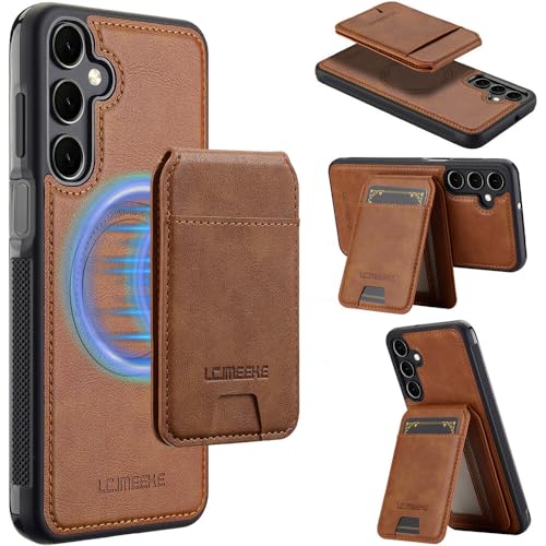 Coque Samsung Galaxy A15 4G/5G magnétique antichoc et étui portefeuille en cuir