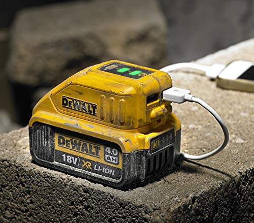 DEWALT Adaptador Usb para Bateria Li-íon 12/20V Max DCB090-B3