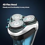 SweetLF Electric Shavers for Men IPX7 Waterproof Electric Razor Wet & Dry Use Rechargeable Battery Rotary Shavers for…