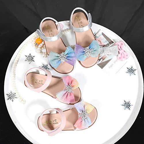 Girls Sandals Children Shoes Fashion Flat Snowflake Sandals Ice Princess Sandals Big Children Little Girl Kitty3