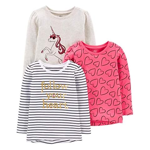 Camisetas de Manga Larga con Estampado Niña, Pack de 3 Cover