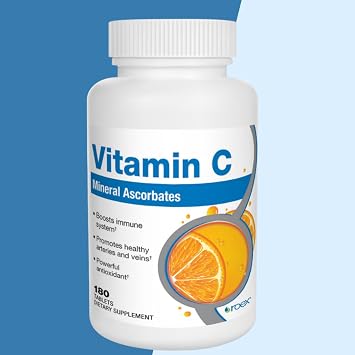 Roex Vitamins | Vitamin C Mineral Ascorbates | Anti-Aging | Healthy Immune System | 180 Count