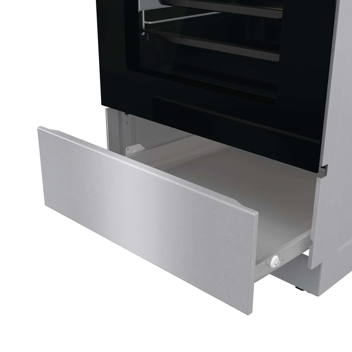 Gorenje GEIT5C61XPG Elektro-Standherd mit Induktionskochfeld, 50cm Breite, 70 L, Pizza Funktion, FrozenBake, AirFry, MultiAir Technologie, HomeMade Backofenform, AquaClean, FastPreheat, Edelstahl