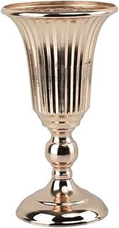 Flower Vases Wedding Ceremony Decoration Metal Candlestick Candle Holders Iron Golden Home Decor Wedding Decoration Candleholders(Medium)
