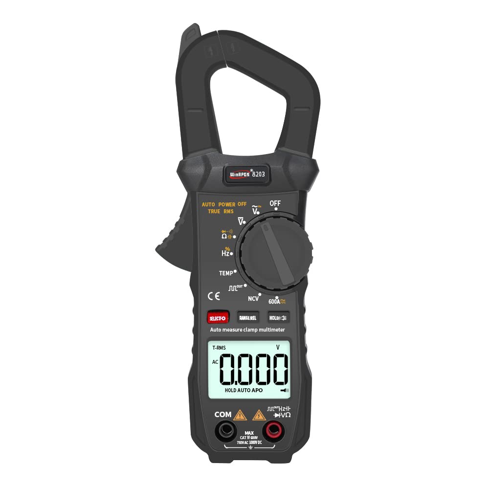 Multimètre de poche True RMS 6000 points avec pince numérique compacte