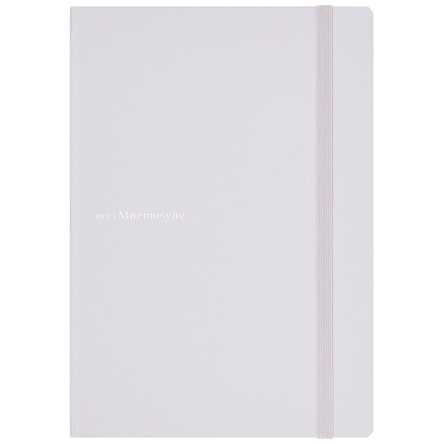 Mnemosyne Hardcover Journal, A5 5.83"x8.27" 5mm Dot Grid Light Gray